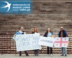 Protestos de russos em Portugal