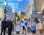 Protestos de russos em Portugal