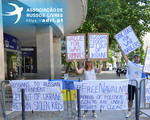 Protestos de russos em Portugal