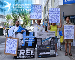 Protestos de russos em Portugal