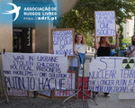 Protestos de russos em Portugal