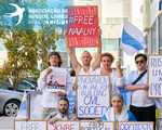 Protestos de russos em Portugal