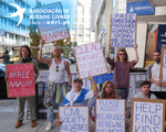 Protestos de russos em Portugal