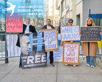 Protestos de russos em Portugal