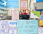 Protestos de russos em Portugal