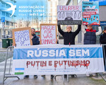 Protestos de russos em Portugal