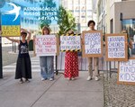 Protestos de russos em Portugal