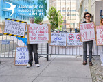 Protestos de russos em Portugal