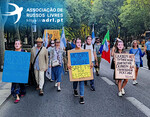 Protestos de russos em Portugal