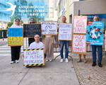 Protestos de russos em Portugal