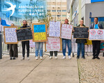 Protestos de russos em Portugal