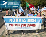 Protestos de russos em Portugal