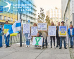 Protestos de russos em Portugal