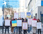 Protestos de russos em Portugal