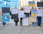 Protestos de russos em Portugal