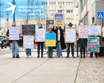 Protestos de russos em Portugal