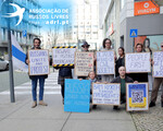 Protestos de russos em Portugal