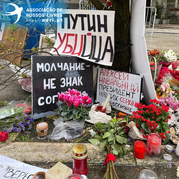 Memorial in memory of Alexei Navalny in Lisbon