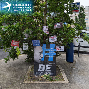 Memorial in memory of Alexei Navalny in Lisbon