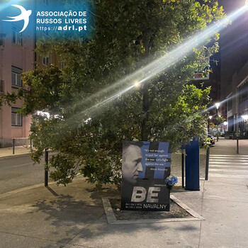 Memorial in memory of Alexei Navalny in Lisbon