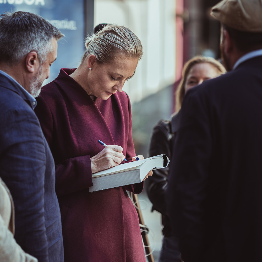 Book of memoirs of Alexei Navalny with signature of Yulia Navalnaya